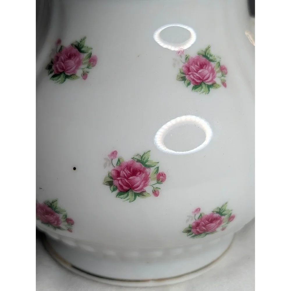Nasco Minamiyama Seitosho Vintage Electric Teapot Pink Rose Gold Trim Japan